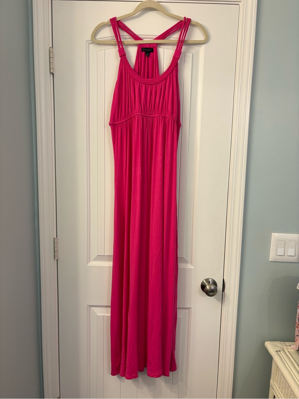 Willi Smith Hot Pink Maxi Dress